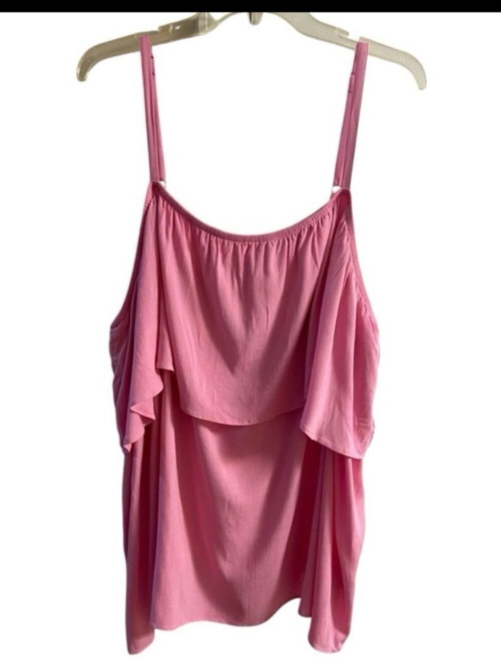 torrid Pink Ruffle-Front Spaghetti Strap Cami 5X NWT